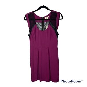 Silence + Noise (UO) Purple & Black Lace Dress Sz 4 - NWT
